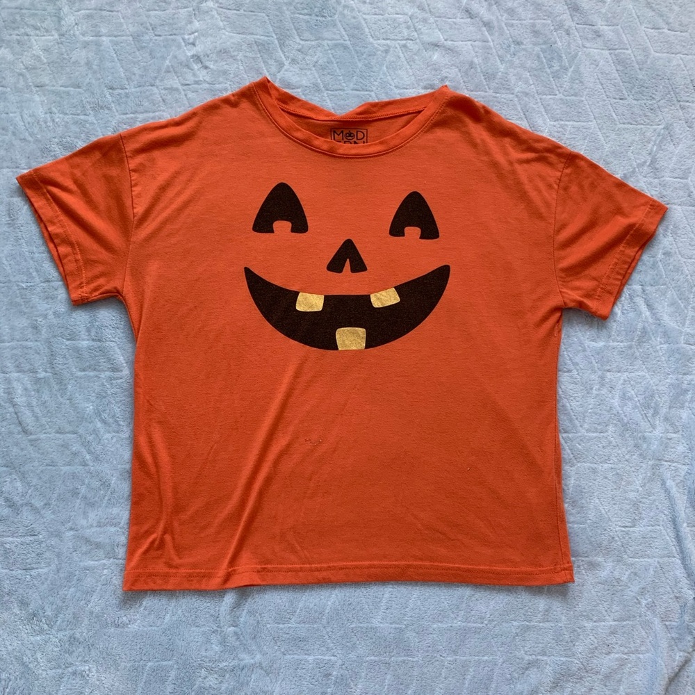 Halloween orange pumpkin t-shirt